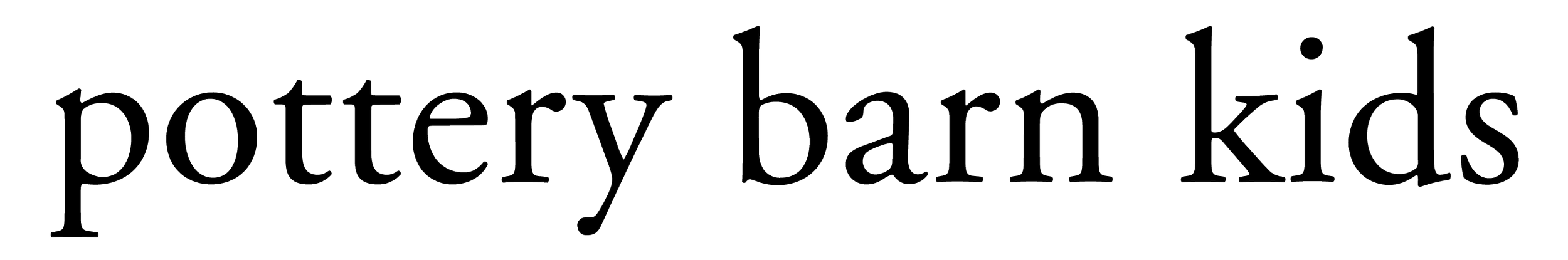 pottery barn kids logo